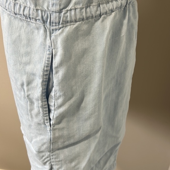 RAILS Chambray V Neck Sleeveless Racerback Tie Waist Dress Sz S - Picture 6 of 12